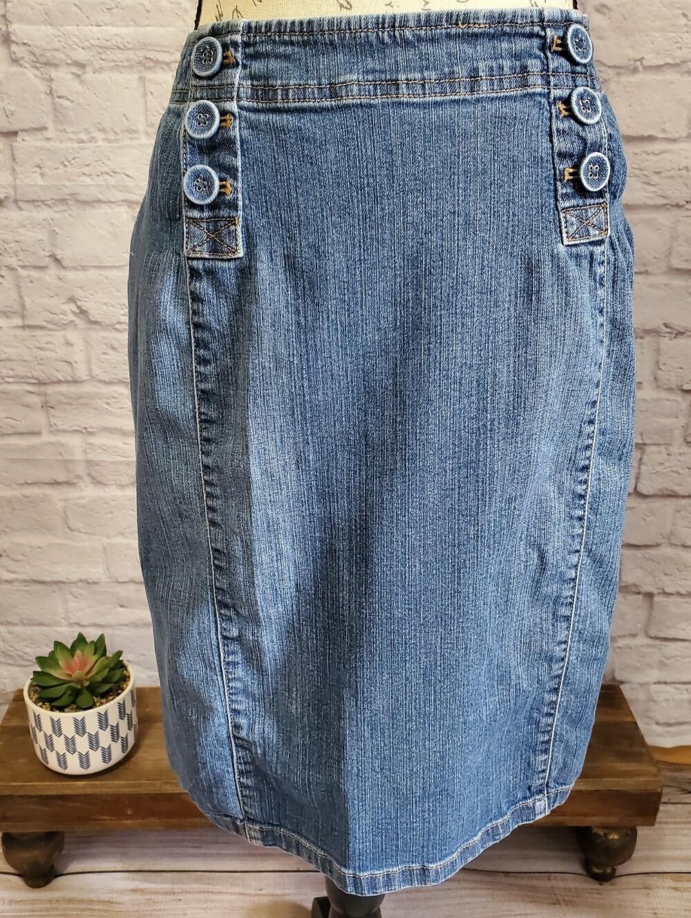 J.Jill Denim Skirt  14P